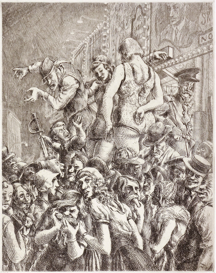 The Barker by Reginald Marsh - Davidson Galleries