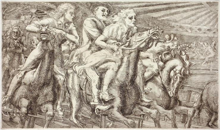 Wooden Horses by Reginald Marsh - Davidson Galleries