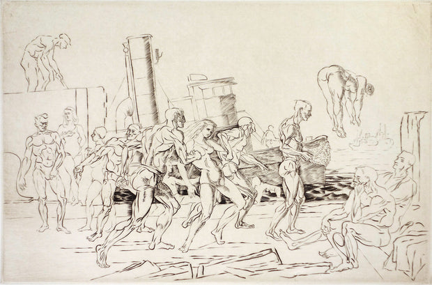 Bathers in the Hudson by Reginald Marsh - Davidson Galleries