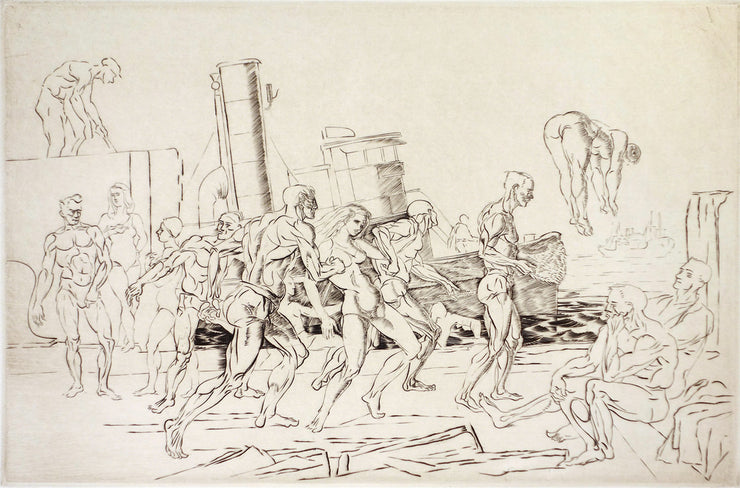 Bathers in the Hudson by Reginald Marsh - Davidson Galleries