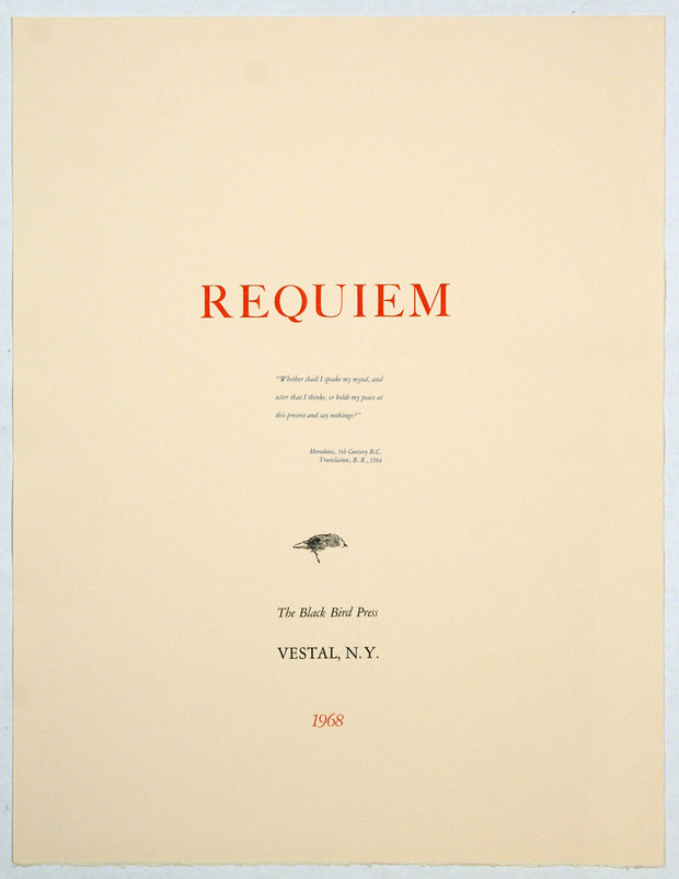 Requiem (Portfolio of 10 etchings) by Robert Marx - Davidson Galleries