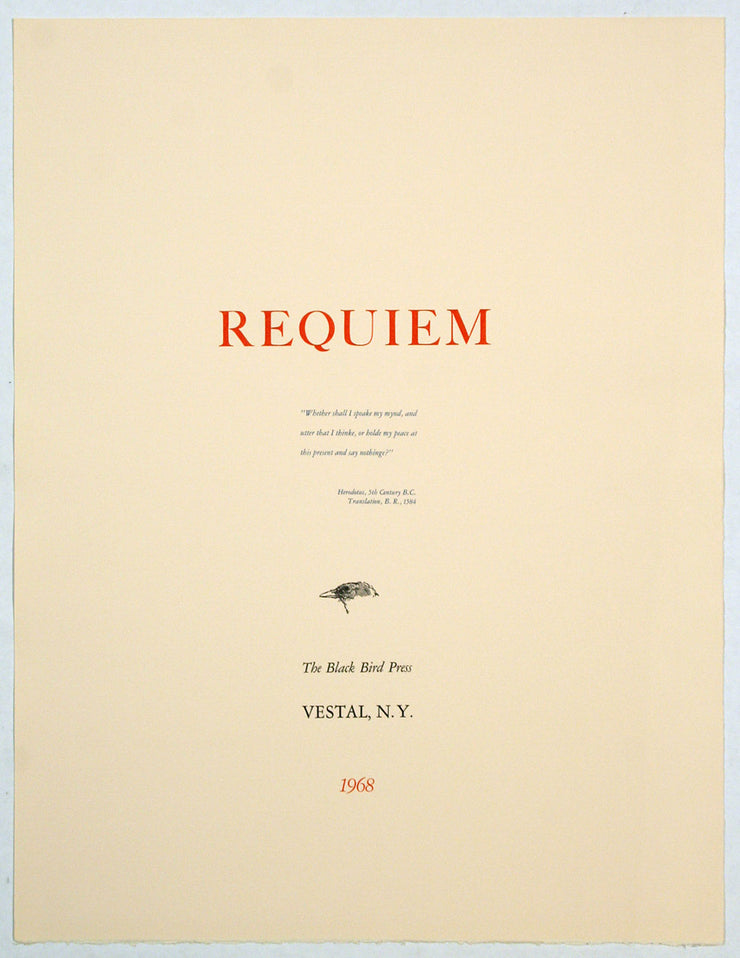 Requiem (Portfolio of 10 etchings) by Robert Marx - Davidson Galleries