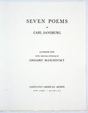 Seven Poems (Portfolio of 10 etchings) by Gregory Masurovsky - Davidson Galleries