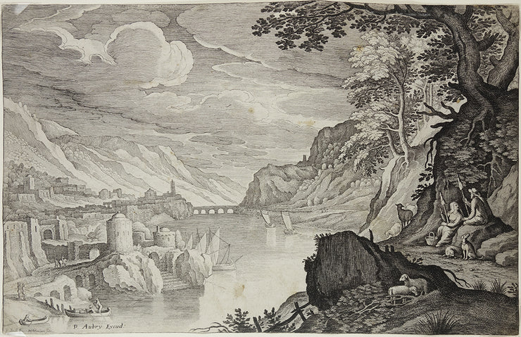 Italian Landscape by Matthaus Merian - Davidson Galleries