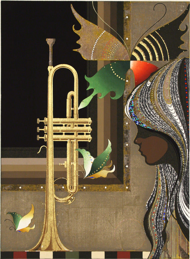 Butterflies and Trumpet by Tadashi Nakayama - Davidson Galleries