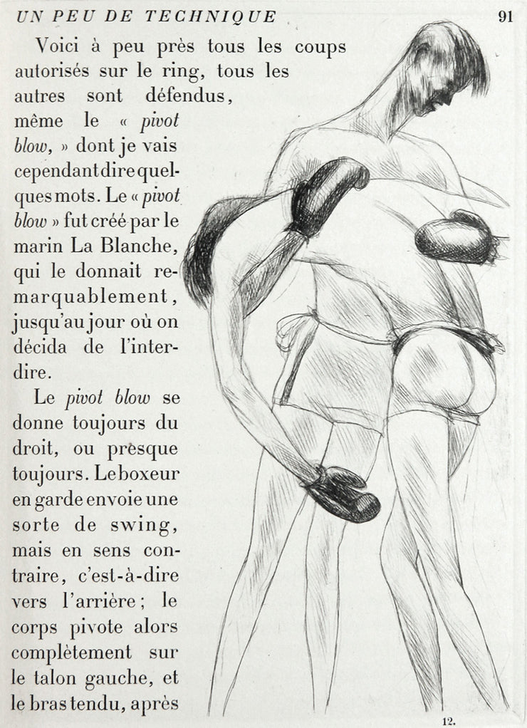 Tableau de la Boxe (Book with 31 etchings and egravings) by Andre Dunoyer De Segonzac - Davidson Galleries