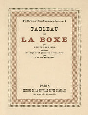 Tableau de la Boxe (Book with 31 etchings and egravings) by Andre Dunoyer De Segonzac - Davidson Galleries